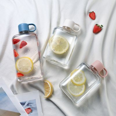 Logotipo personalizado aceitável 500ML 360ML Rectangular Forma Quadrado garrafas de água para esportes ao ar livre