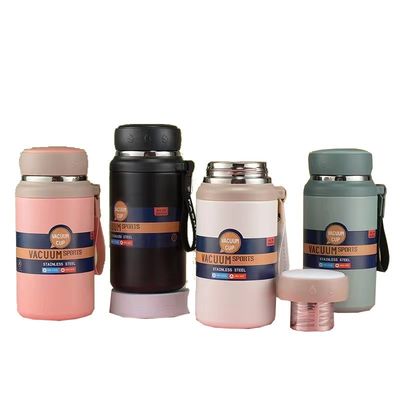 Copo de termo portátil de aço inoxidável 316 750 ml/1000 ml de grande capacidade para esportes ao ar livre