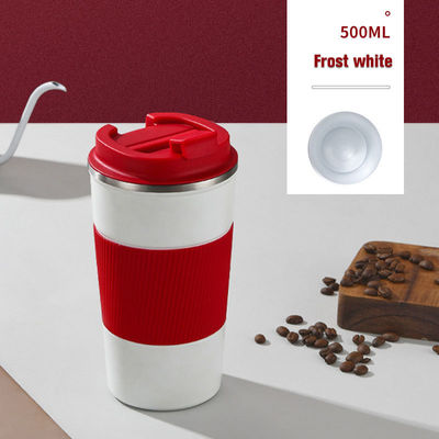 Logotipo personalizado aceito 380ml/510ml garrafa de café de aço inoxidável com design à prova de vazamento