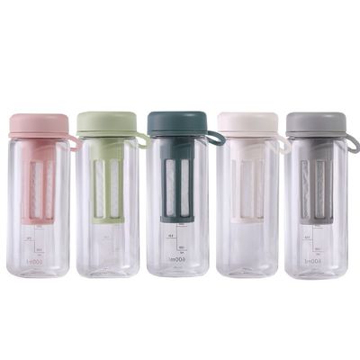 450 ml 600 ml garrafa de água de plástico transparente e livre de BPA Tritano com balança para ginásio