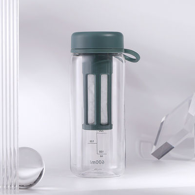 450 ml 600 ml garrafa de água de plástico transparente e livre de BPA Tritano com balança para ginásio