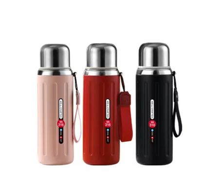 Hot Custom Logo 600ml Copo de Thermos de aço inoxidável Adequado para estudantes e ao ar livre