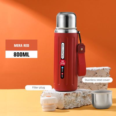 Hot Custom Logo 600ml Copo de Thermos de aço inoxidável Adequado para estudantes e ao ar livre