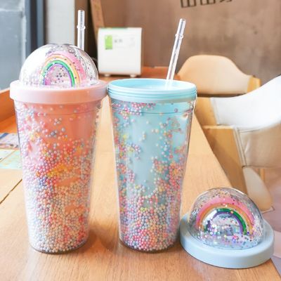 Performance de isolamento térmico 550ml BPA livre brilhante gelado de viagem
