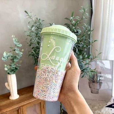 Performance de isolamento térmico 550ml BPA livre brilhante gelado de viagem