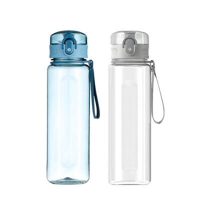 Garrafa de água potável de plástico esportivo portátil de 650 ml com galo 2023 Design Product