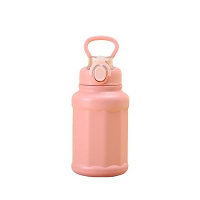 Esportes ao ar livre Copo de termo de vácuo de aço inoxidável com 700 ml de grande capacidade e palha