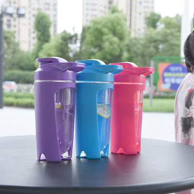 Copo de Shake portátil com logotipo personalizado Health Fitness Fruit Color Salada de plástico Shaker