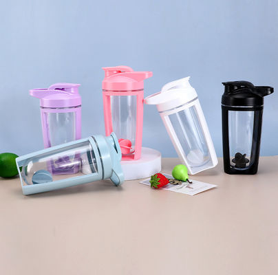 Copo de Shake portátil com logotipo personalizado Health Fitness Fruit Color Salada de plástico Shaker