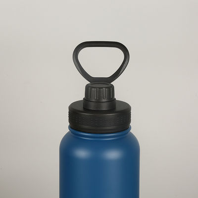 Garrafas esportivas isoladas a vácuo de aço inoxidável portáteis directas de 1000 ml com alças