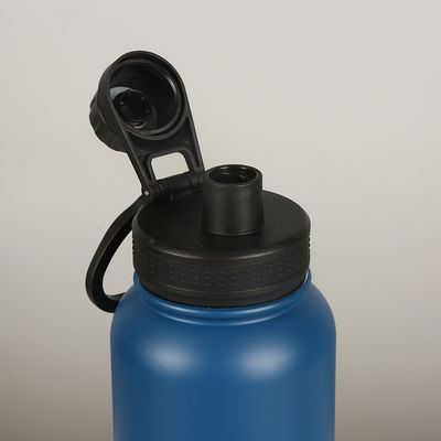 Garrafas esportivas isoladas a vácuo de aço inoxidável portáteis directas de 1000 ml com alças