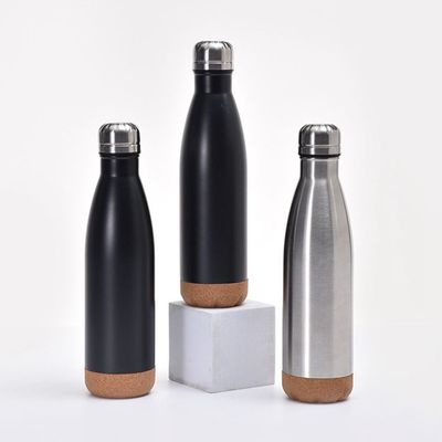 Garrafa de bebidas de duplo vácuo de aço inoxidável de 500 ml para viagens e desportos