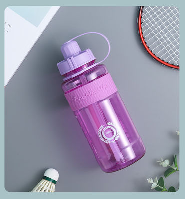 Unisex Direct Drinking 1000ml BPA Free Tritan Motivational Gym Garrafa de água de plástico com marcador de tempo
