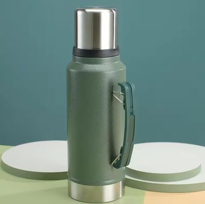 1L Garrafa de água para alpinismo ao ar livre Camping Termos isolados à prova de vazamento de aço inoxidável
