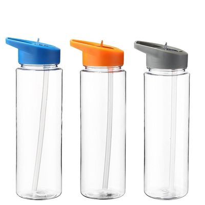Atividade ao ar livre Essential 750ml AS/SK Material garrafa de água de plástico com palhinha