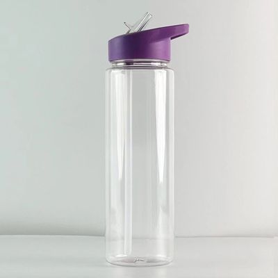 Atividade ao ar livre Essential 750ml AS/SK Material garrafa de água de plástico com palhinha