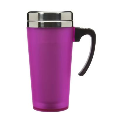 16oz Taça de café de aço inoxidável com alça