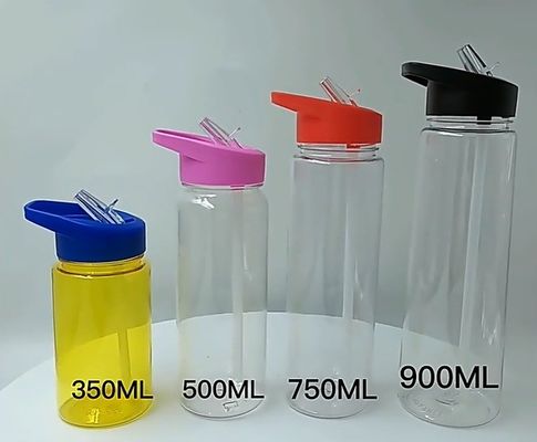 750 ml de garrafa de água de viagem de plástico transparente para desporto para água fervente