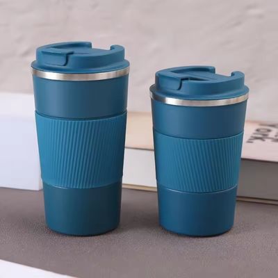 Copo de vácuo de parede dupla de aço inoxidável 380 ml/510 ml para viagens isoladas e café quente