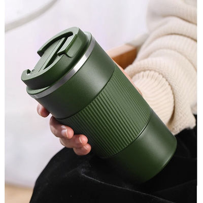 Copo de vácuo de parede dupla de aço inoxidável 380 ml/510 ml para viagens isoladas e café quente