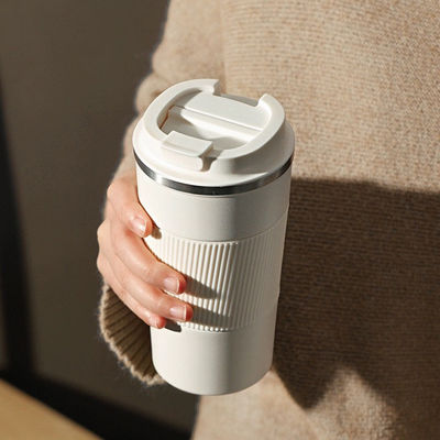Copo de vácuo de parede dupla de aço inoxidável 380 ml/510 ml para viagens isoladas e café quente