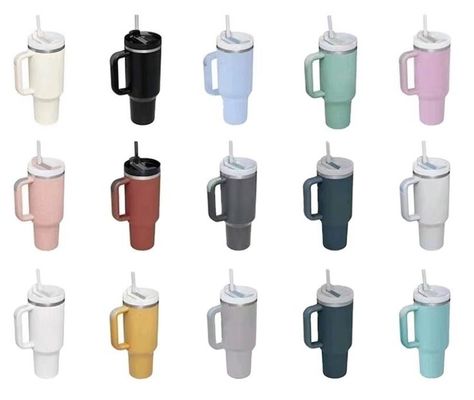 Cores personalizadas 40oz capacidade de aço inoxidável Tumbler de viagem com alça para On-the-go
