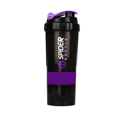 Fitness BPA livre de plástico Protein Shaker Bottle Cup com Mixer e Glitter Design