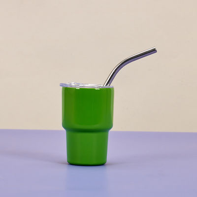 2 oz de garrafa de água de aço inoxidável estilo americano Mini Design Pocket Cup com canudos