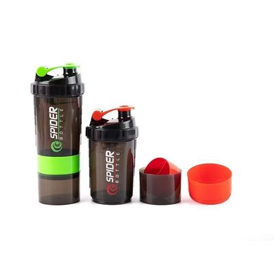Exercício físico e desporto ao ar livre 500 ml GYM de plástico Protein Shaker Flask com bola de mistura