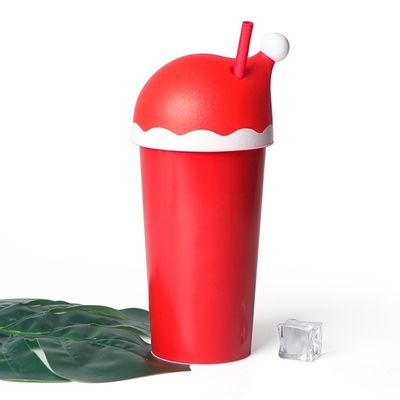 Logotipo personalizado 600ml plástico reutilizável Copo de Natal para Crianças