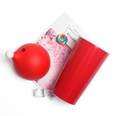 Logotipo personalizado 600ml plástico reutilizável Copo de Natal para Crianças