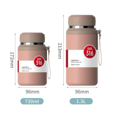 Copo de termos de alta aparência para estudantes Copo de água de aço inoxidável personalizado 730ml