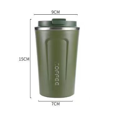 Tumbler Eco-friendly aço inoxidável viagem caneca de café vácuo copo reutilizável isolado
