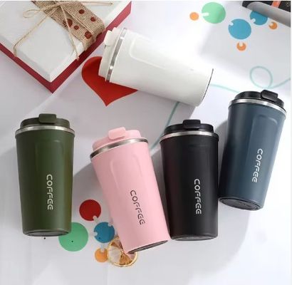 Tumbler Eco-friendly aço inoxidável viagem caneca de café vácuo copo reutilizável isolado