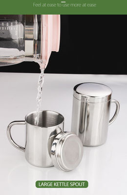 Garrafa de água personalizável de aço inoxidável 304 com alça e tampa 210ml/300ml/400ml direta