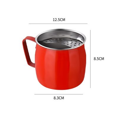 Fornecimento direto de chá de aço inoxidável 304 Taça portátil de qualidade alimentar com filtro crescente