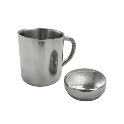 300ml 400ml Double Wall Stainless Steel Beer Mug com logotipo e alça de impressão personalizados