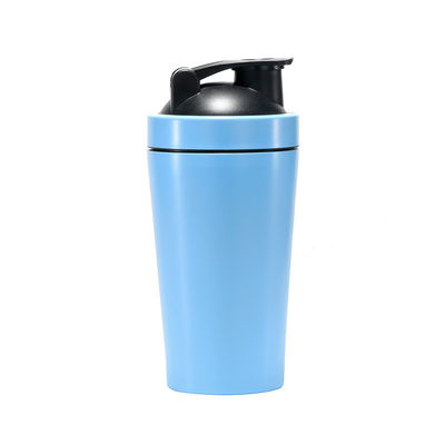 500ml e 750ml Gym Metal Acero Inoxidável frasco shaker com bola de mistura OEM aceito