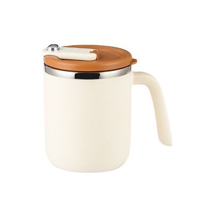 500ml Logotipo personalizado Copo de viagem isolado de aço inoxidável de camada dupla com tampa de alça