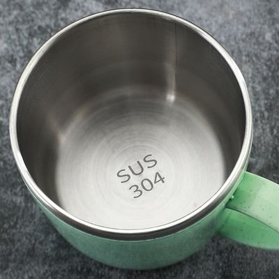 Copo portátil de aço inoxidável de camada dupla de 220 ml para bebidas anti-escaldamento e de chá