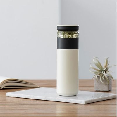 Desempenho de isolamento térmico 500 ml Tubler de vácuo de aço inoxidável com filtro de separação