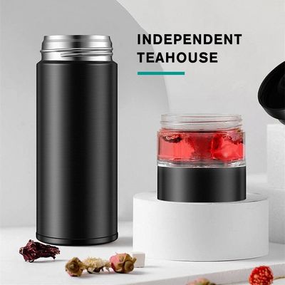 Desempenho de isolamento térmico 500 ml Tubler de vácuo de aço inoxidável com filtro de separação