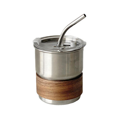 Empilhável 304 aço inoxidável Tubler isolado de parede dupla com tampa 290ml Capacidade