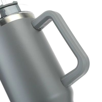 40oz Sublimação viagem caneca de café com manilha pó revestido de aço inoxidável tumbler