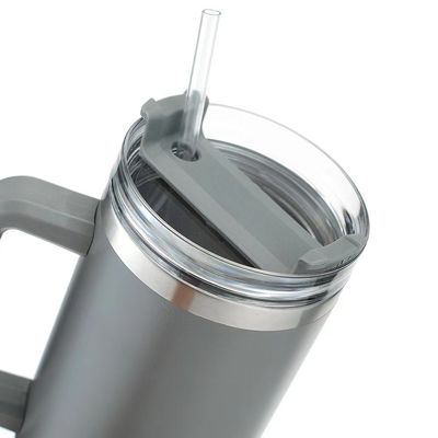 Estilo de design clássico 40oz Tubler de aço inoxidável com alça e palha para OEM
