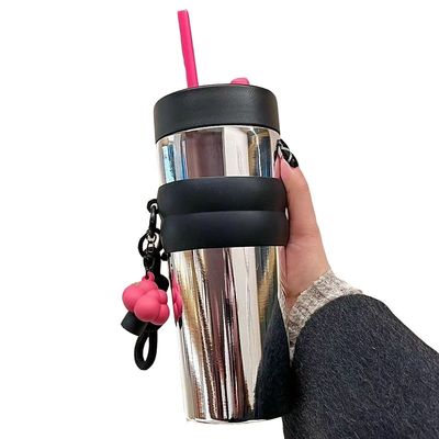 Todos os interessados adoram esta caneca de café de viagem de aço inoxidável de 710 ml com parede dupla
