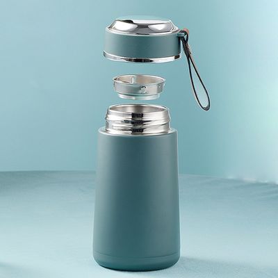 Voltar à Escola Copo de vácuo de aço inoxidável de cor personalizada de 350 ml com corda portátil