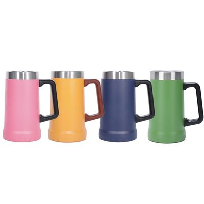 Estilo de Design Minimalista Customizable Vacuum Double Wall Insulação de aço inoxidável Copo de café com alça