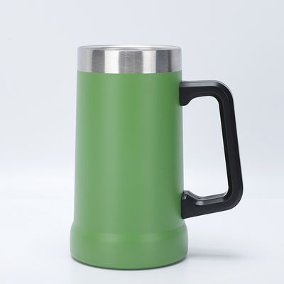 Estilo de Design Minimalista Customizable Vacuum Double Wall Insulação de aço inoxidável Copo de café com alça