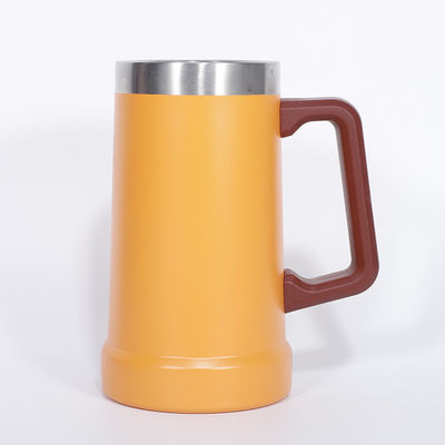 24oz de vácuo de parede dupla 304 de aço inoxidável Copo de café com alça ideal para uso diário